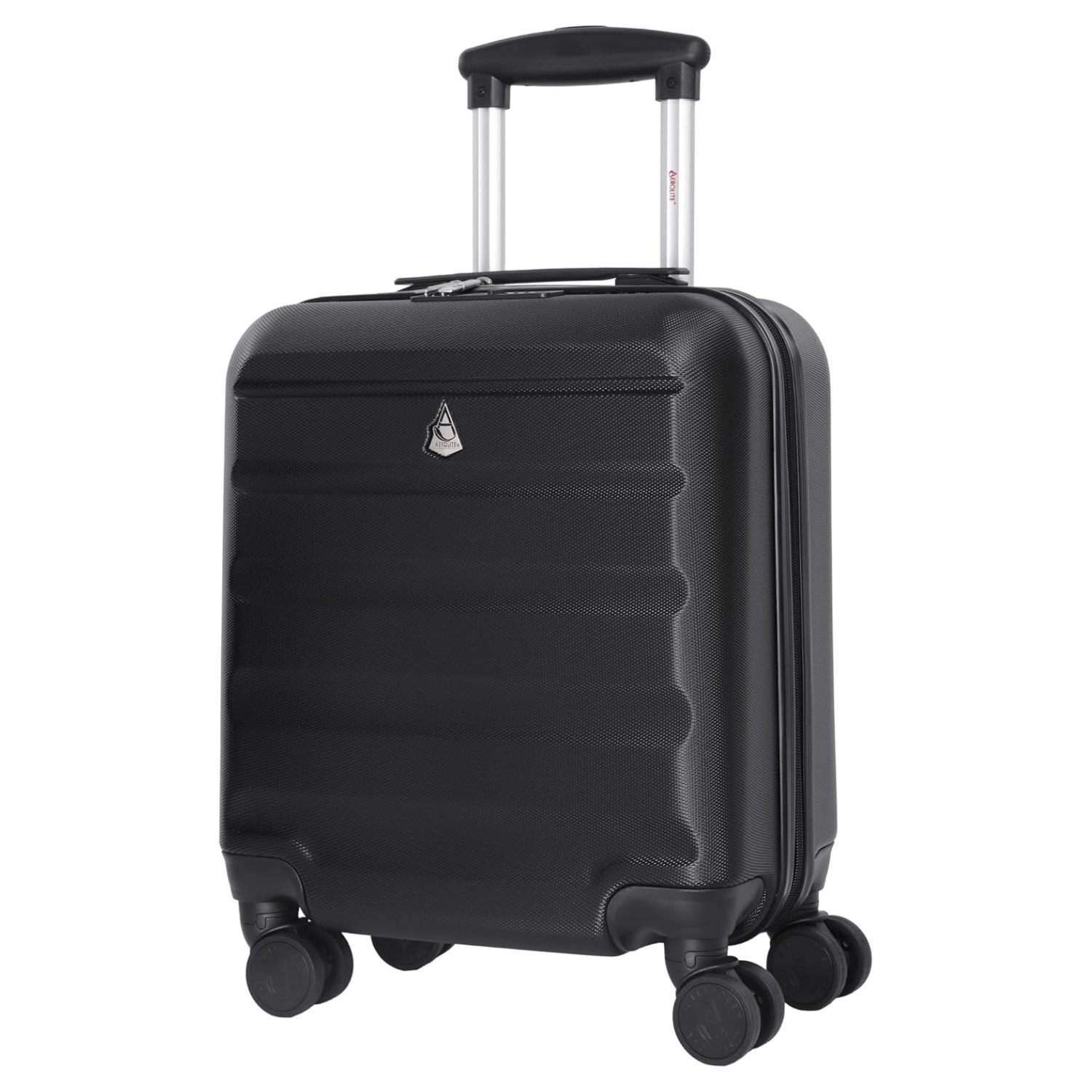 Aerolite (45x36x20cm) Easyjet Maximum Size Hard Shell Carry On Hand Cabin Luggage Underseat Flight Bag Suitcase 45x36x20 with 4 Dual Spinner Wheels