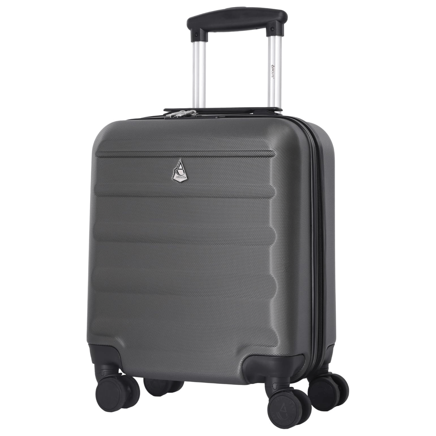 Aerolite (45x36x20cm) Easyjet Maximum Size Hard Shell Carry On Hand Cabin Luggage Underseat Flight Bag Suitcase 45x36x20 with 4 Dual Spinner Wheels