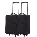 5 Cities (55x40x20cm) Lightweight Folding Cabin Hand Luggage (x2 Set) - Packed Direct UK