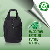 Aerolite 40x20x25 Ryanair Maximum Size Backpack Trolley Bag with 2 Wheels Eco-Friendly Cabin Luggage Approved Extendable Handle Travel Carry On Holdall Flight Rucksack with 10 Year Warranty - Aerolite UK