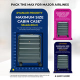 Aerolite 4-Piece ABS Lightweight Luggage Set – Expandable Cabin, Medium, Large & XL Hard Shell Suitcases with Spinner Wheels & TSA Lock – Forest Green