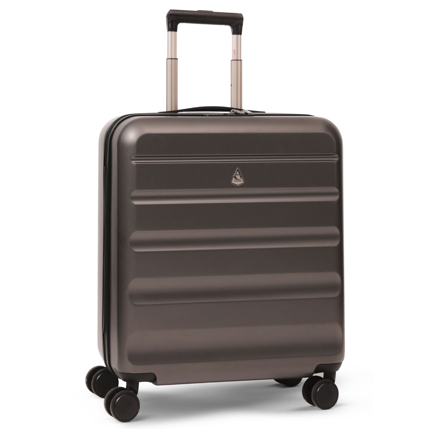 Aerolite 56x45x25cm Large Cabin Bag – Easyjet Large Cabin/Plus/Flexi, British Airways & Jet2 Maximum Cabin Luggage Size, Lightweight Hard Shell Suitcase with 8 Spinner Wheels, TSA Lock, 56L Capacity, 5-Year Warranty, Charcoal