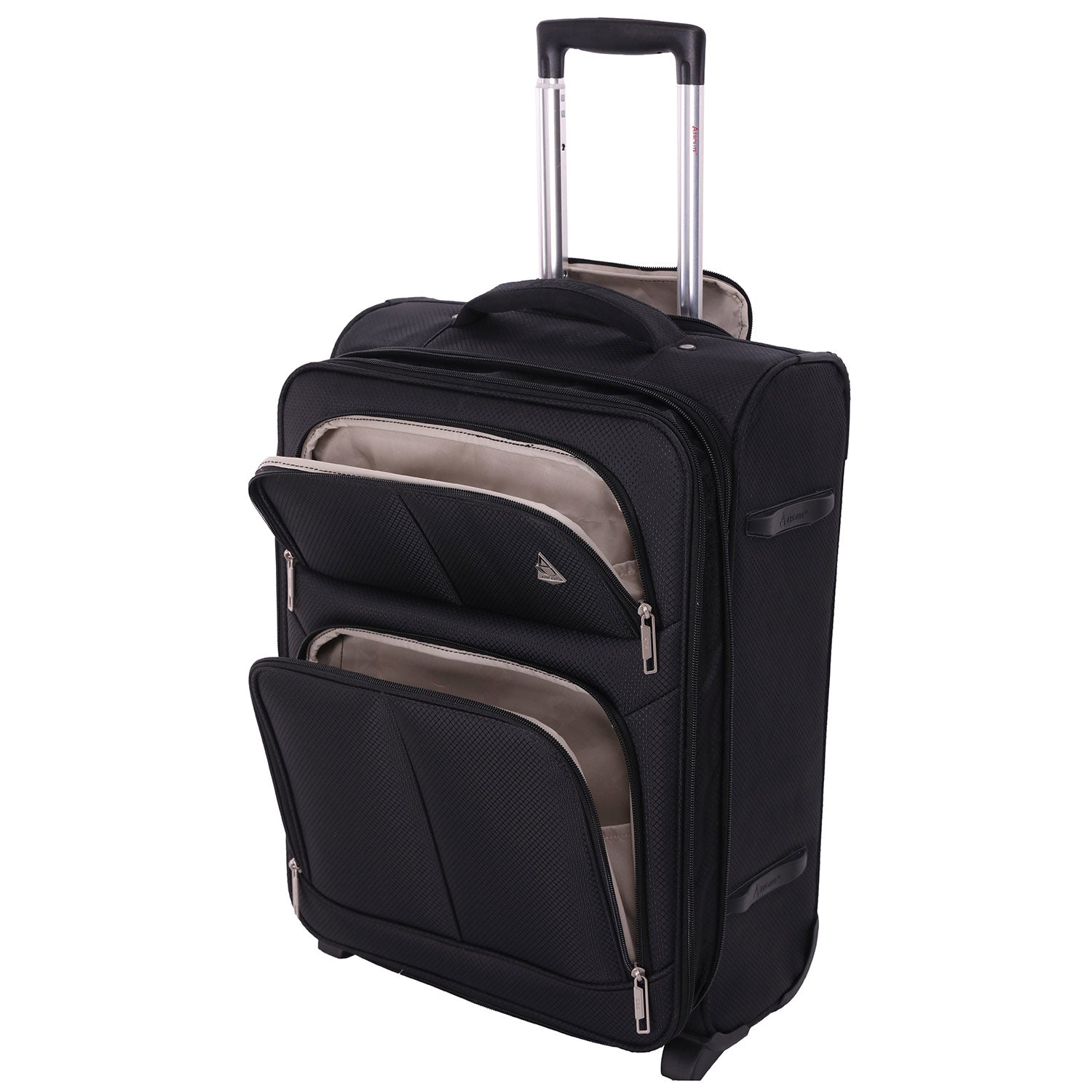 Aerolite (55x40x20cm) Lightweight Cabin Hand Luggage 2 Wheels, Maximum Possible Allowance For Ryanair