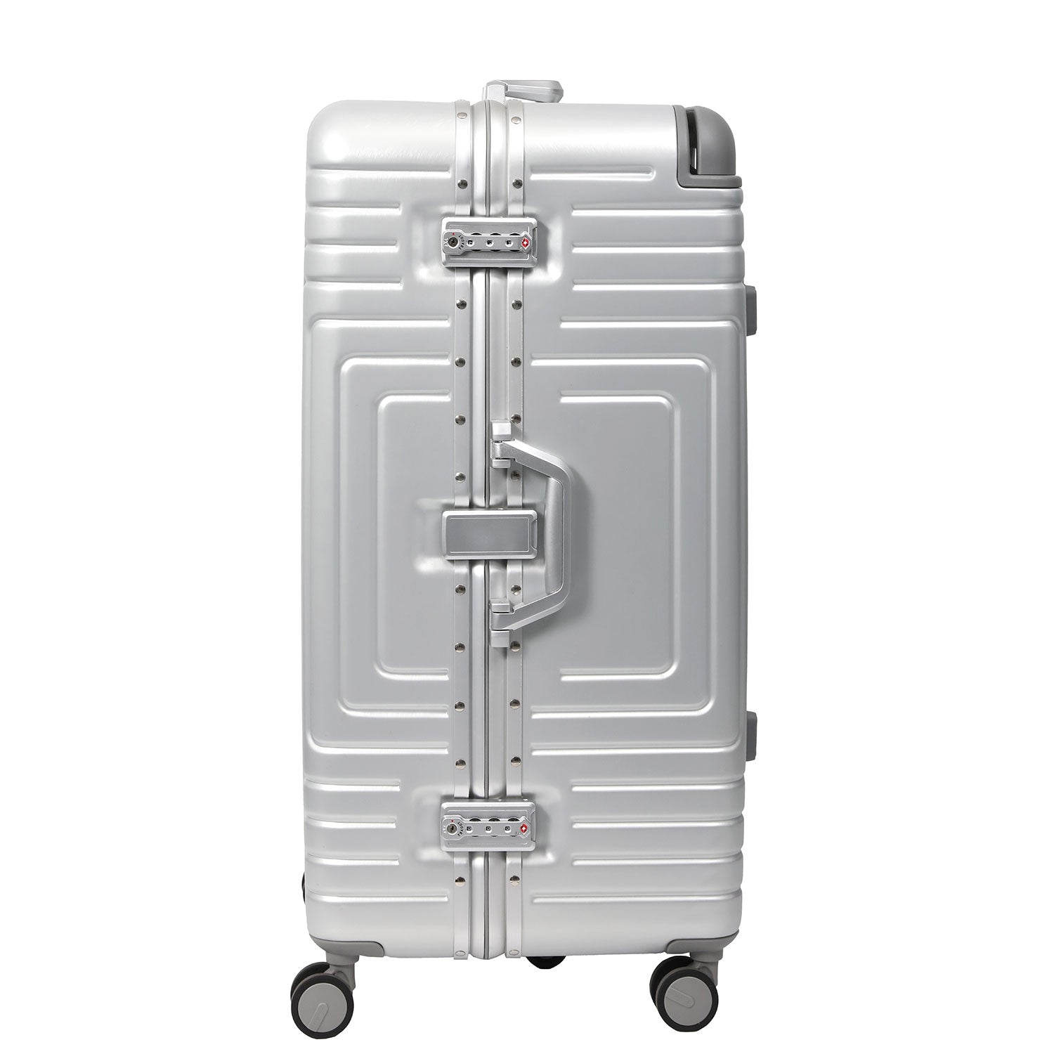 Aerolite Aluminium Zipperless PP Trunk, Premium Trunk Suitcase, TSA Latch-Lock, Aluminium Frame, Silent Hinomoto Wheels, 97.6L Large Luggage