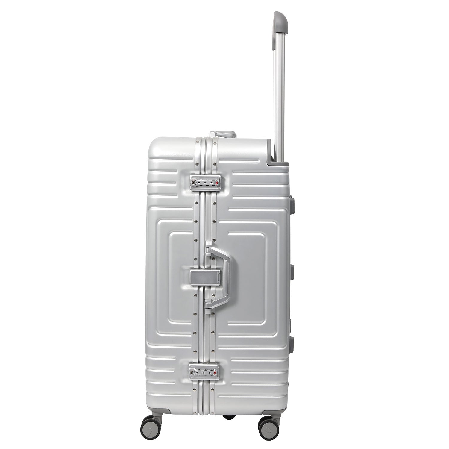 Aerolite Aluminium Zipperless PP Trunk, Premium Trunk Suitcase, TSA Latch-Lock, Aluminium Frame, Silent Hinomoto Wheels, 97.6L Large Luggage