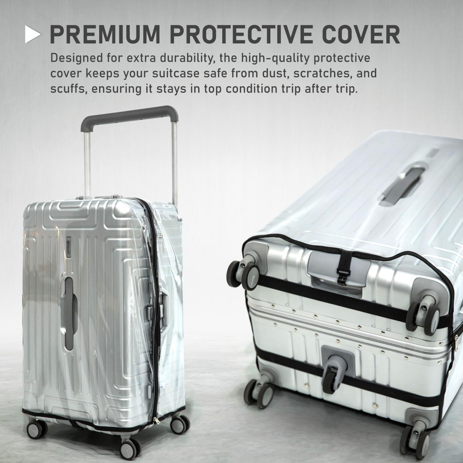 Aerolite Aluminium Zipperless PP Trunk, Premium Trunk Suitcase, TSA Latch-Lock, Aluminium Frame, Silent Hinomoto Wheels, 97.6L Large Luggage