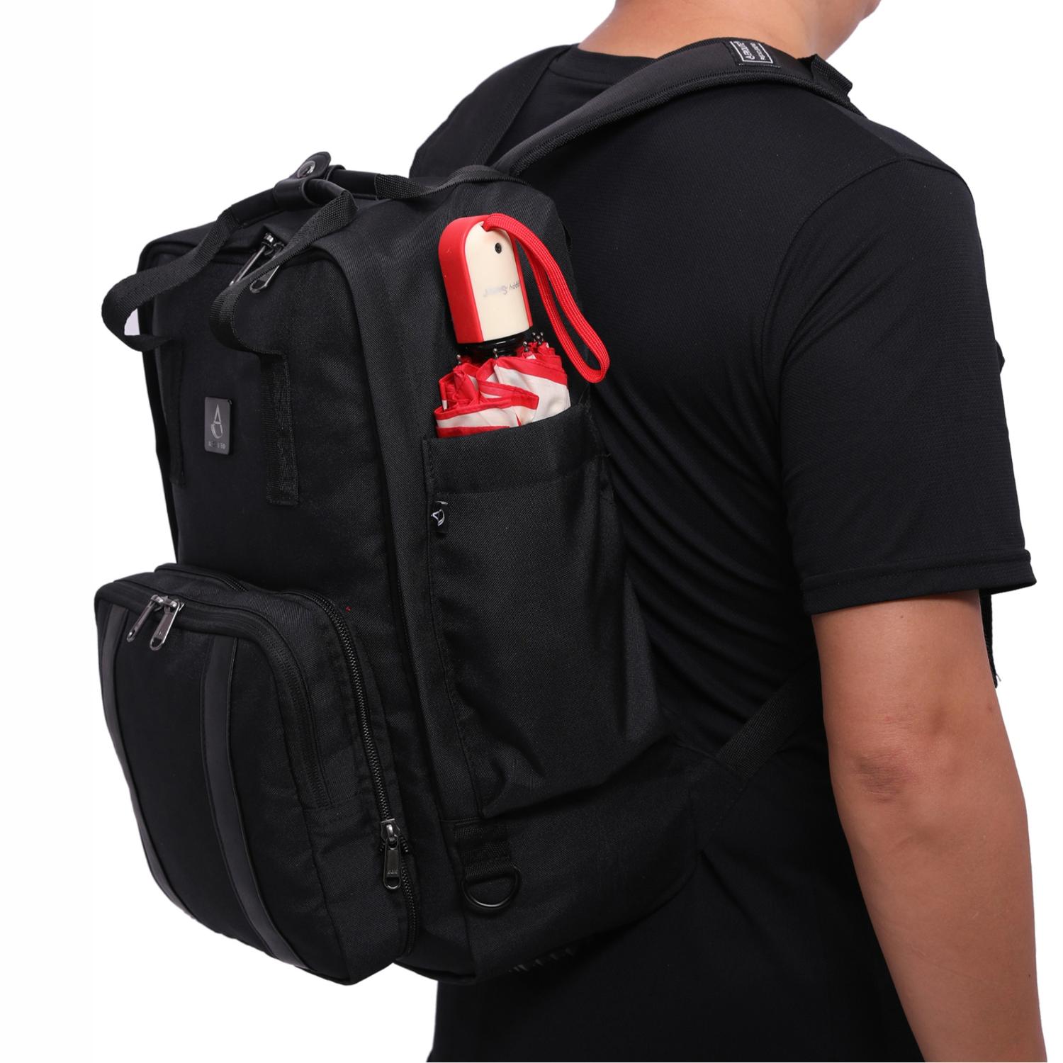 Aerolite 40x20x25 Ryanair Maximum Size Backpack With Removable Small Carry Pouch Eco-Friendly Shower-Resistant Cabin Luggage Approved Travel Carry On Holdall Flight Rucksack with 10 Year Warranty - Aerolite UK