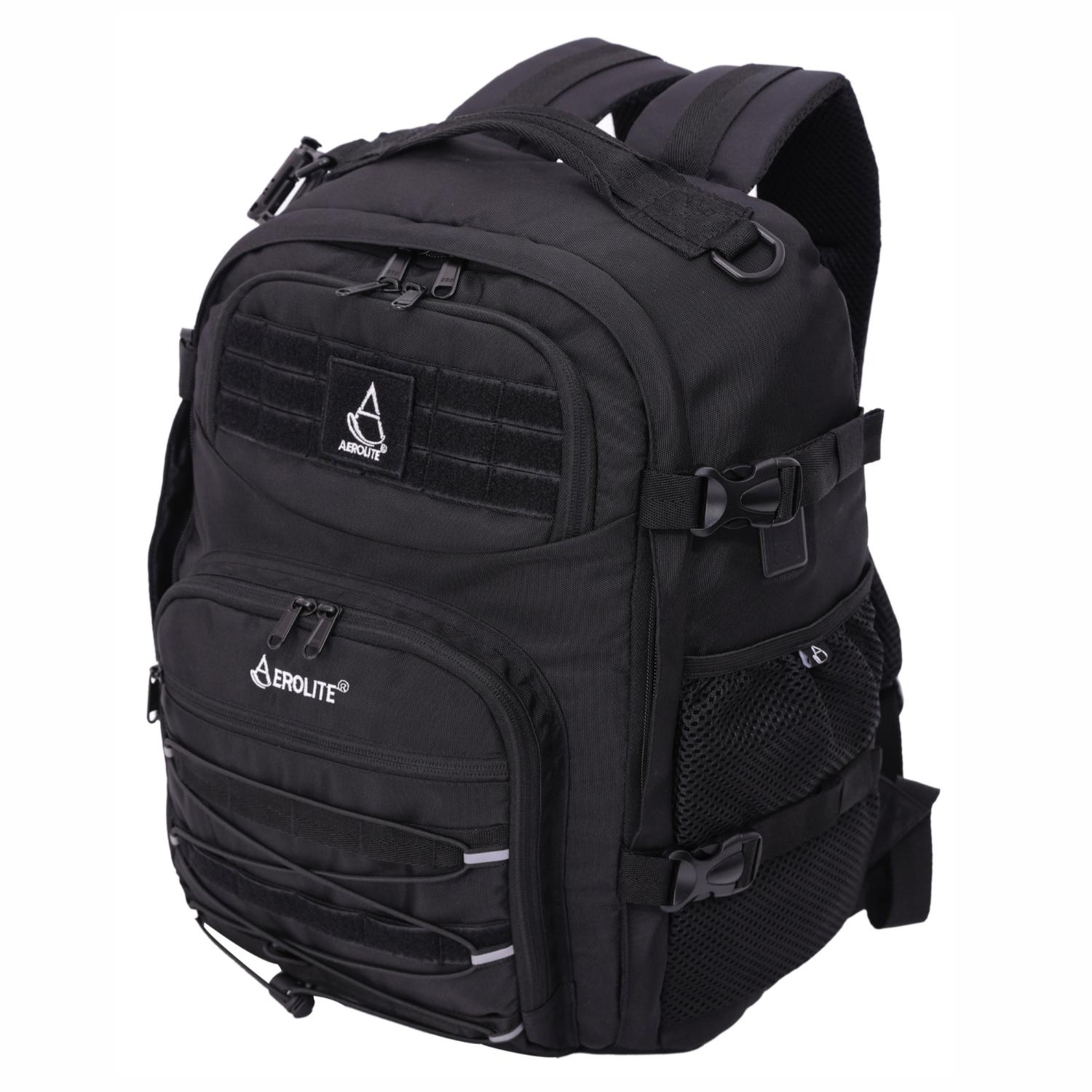 Aerolite 45x36x20 Easyjet Maximum Size Backpack With Removable Small Carry Pouch Recycled Eco-Friendly Shower-Resistant Cabin Luggage Approved Travel Carry On Flight Rucksack with 10 Year Warranty - Aerolite UK