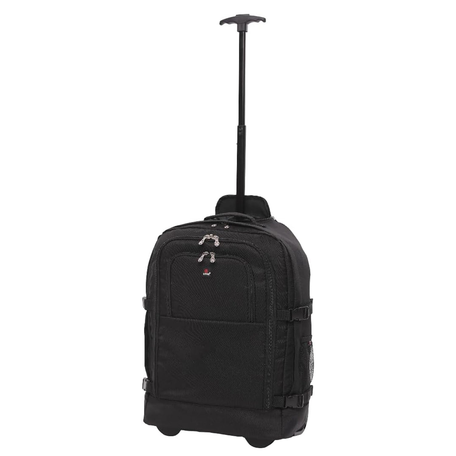 5 Cities Trolley Backpack with Wheels, Fits Ryanair Priority 55x40x20cm, Cabin Bag with Shoulder Straps, Lock & 2-Year Warranty (55x38x20cm)