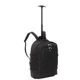 5 Cities Trolley Backpack with Wheels, Fits Ryanair Priority 55x40x20cm, Cabin Bag with Shoulder Straps, Lock & 2-Year Warranty (55x38x20cm)