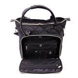 Aerolite 16.5” Quilted Ladies Laptop Bag – Elegant Travel Tote, Carry-On Hand Luggage, 45x36x20cm, Padded Shoulder Strap, 10-Year Warranty