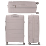 Aerolite Premium PP 2-Piece Luggage Set, Lightweight Polypropylene Hard Shell Suitcases with 4 Dual Spinner Wheels & TSA Lock, Expandable Cabin (21”), Large (28”), Expandable Carry-On Case Included – Cream