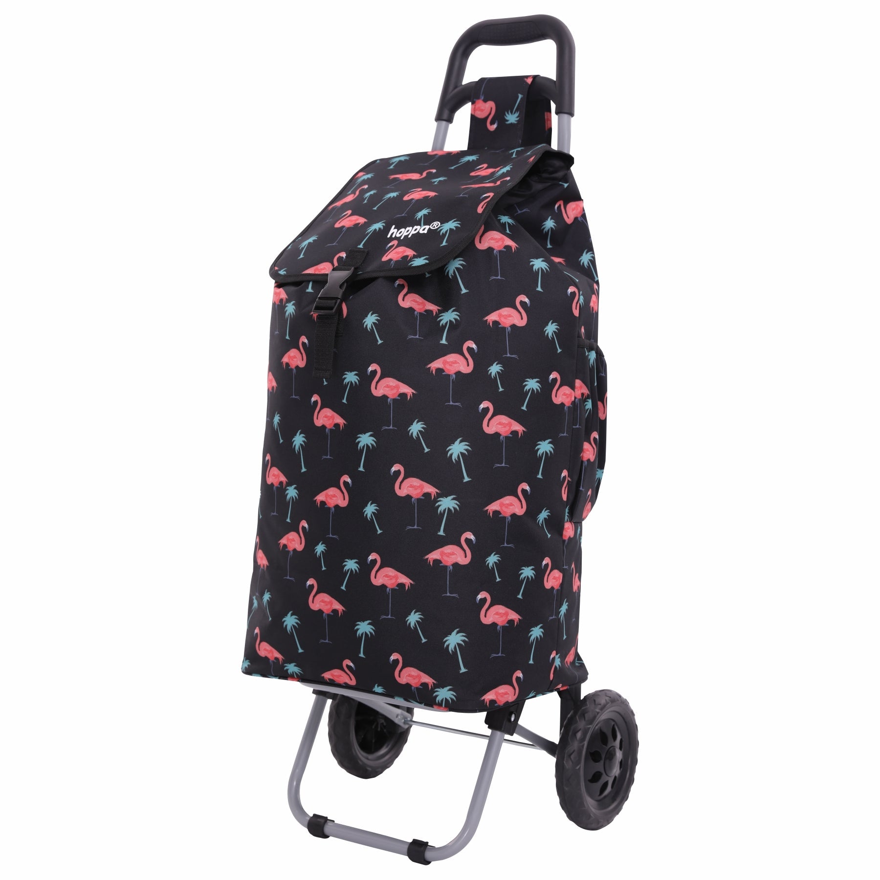 Hoppa 57Ltr Lightweight Shopping Trolley 2025 model, Hard Wearing & Foldaway Push/Pull Cart for Easy Storage With 1 Year Guarantee