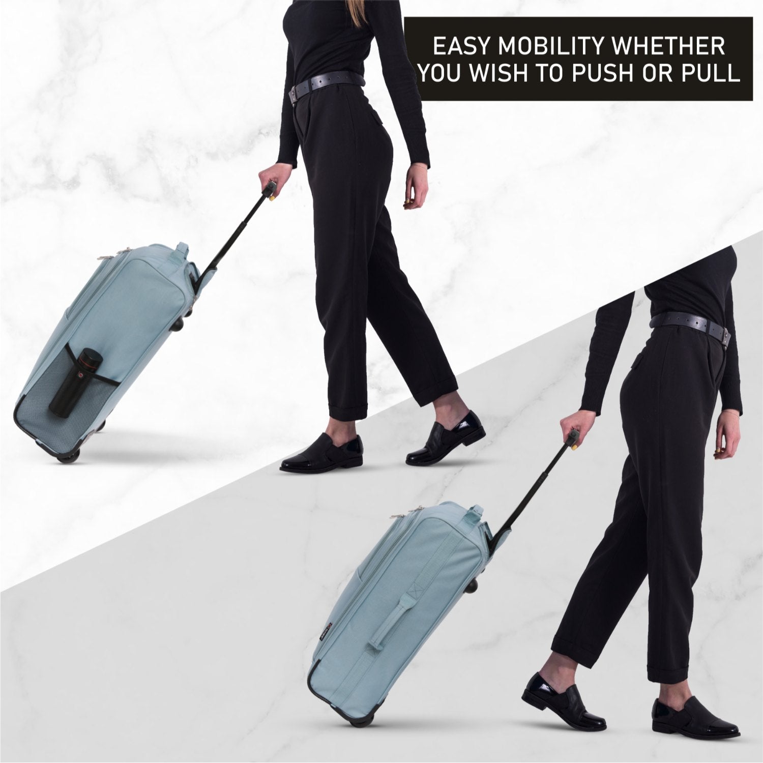 5 Cities (55x35x20cm) Lightweight Cabin Hand Luggage With a Retractable Telescopic Handle, Approved For Ryanair/easyJet/British Airways & more