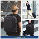 Aerolite 45x36x20 Easyjet Maximum Size Backpack Trolley Bag With 2 Wheels Recycled Eco-Friendly Cabin Luggage Approved Extendable Handle Travel Carry On Holdall Flight Rucksack with 10 Year Warranty - Aerolite UK