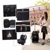 Aerolite 40x20x25cm Ryanair Maximum Eco-Friendly Superior Premium Quality Backpack Trolley Bag with 2 Wheels, Extendable Handle, 10 Year Brand Warranty (Quilted) - Aerolite UK