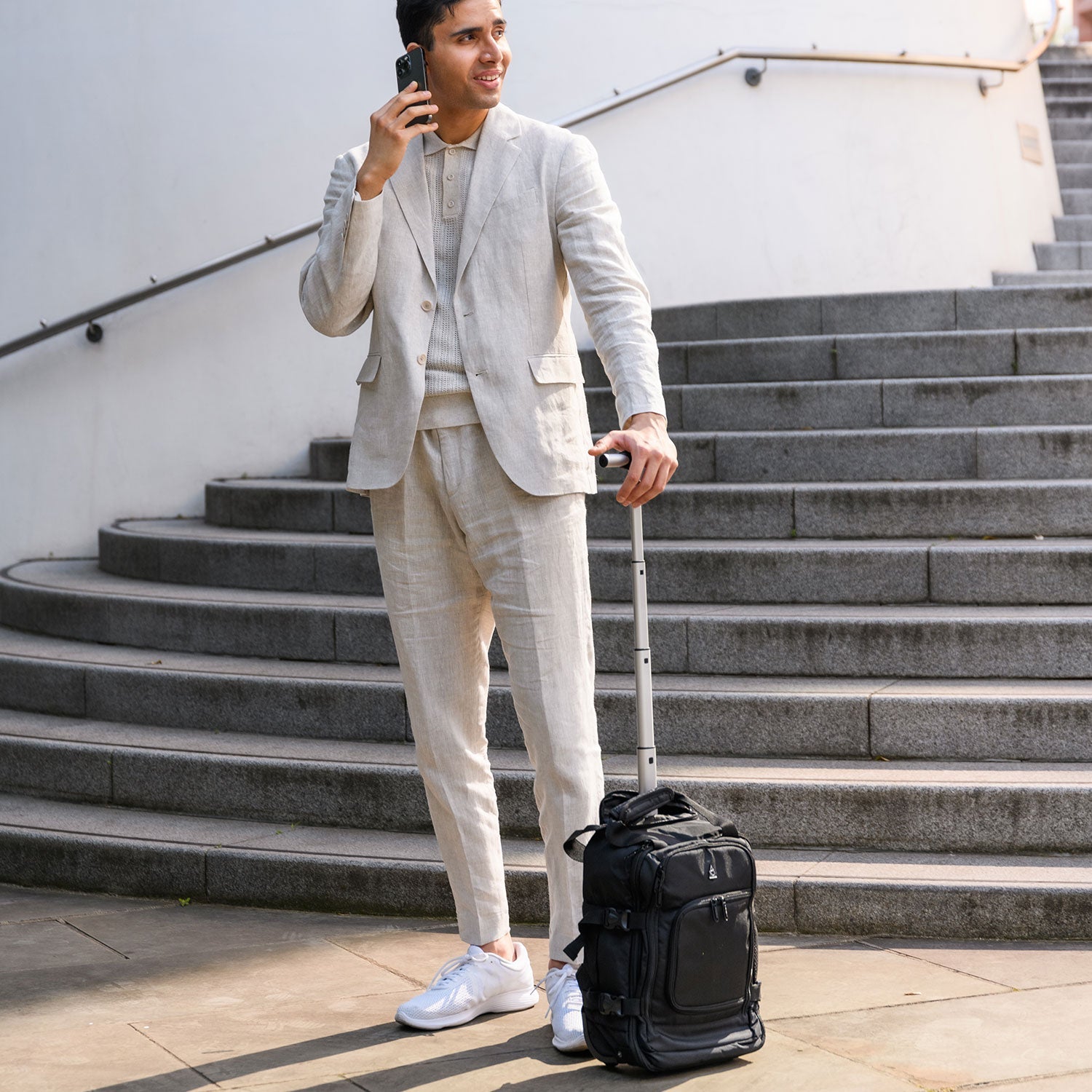 Aerolite 40x20x25cm Approved for Ryanair Premium Quality  Eco-Friendly Backpack Trolley with 2 Wheels, Extendable Handle, 10 Years Brand Warranty