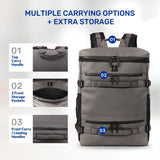 Aerolite Waterproof Backpack – Easyjet Maximum Underseat Size 45×36×20cm, 32L Cabin Rucksack with 15.6″ Laptop Sleeve, Multiple Pockets & Travel-Friendly Features – Dark Green