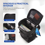 Aerolite Waterproof Backpack – Ryanair & Wizz Air Free Underseat Size 40×20×25 cm, 20L Cabin Rucksack with 14″ Laptop Sleeve, Multiple Pockets & Travel Essentials – Black