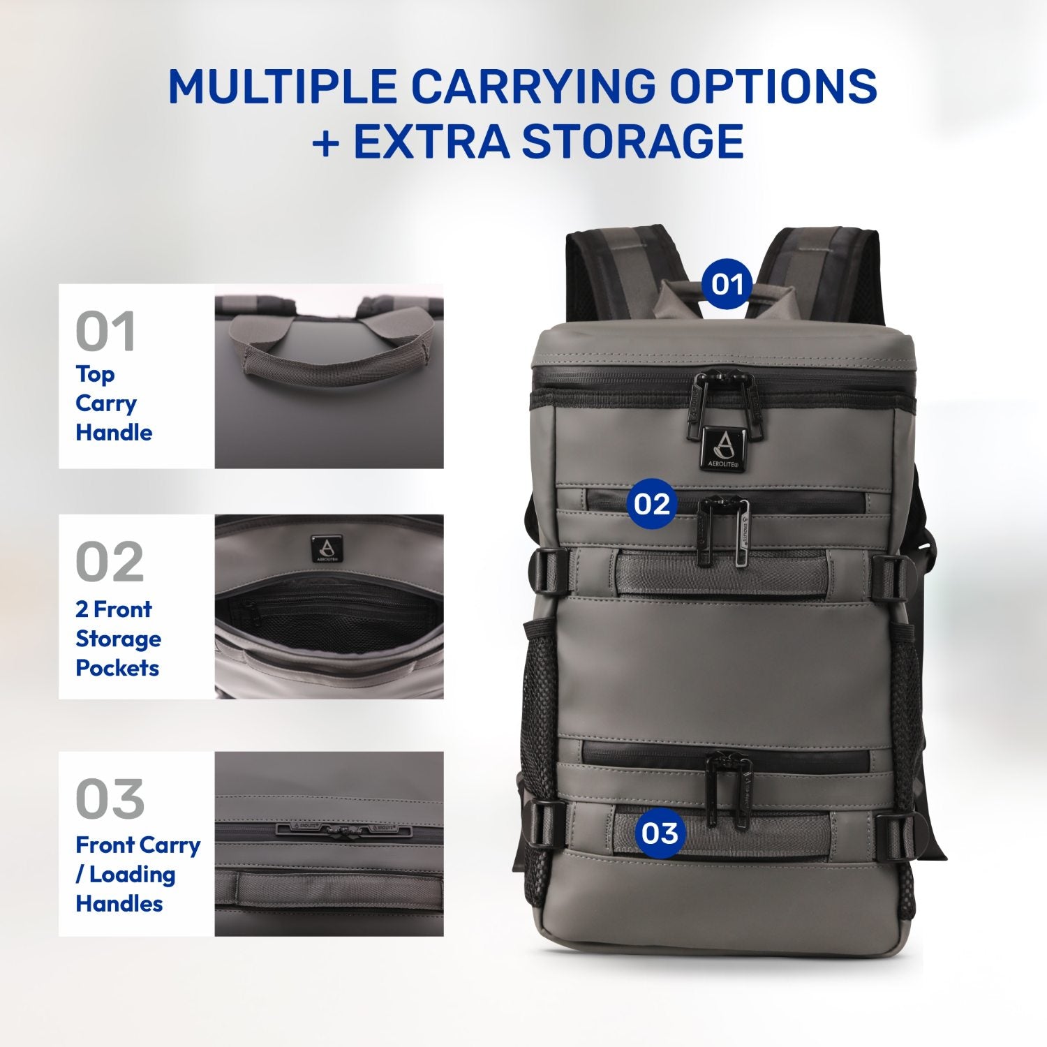 Aerolite Waterproof Backpack – Ryanair & Wizz Air Free Underseat Size 40×20×25 cm, 20L Cabin Rucksack with 14″ Laptop Sleeve, Multiple Pockets & Travel Essentials – Dark Green