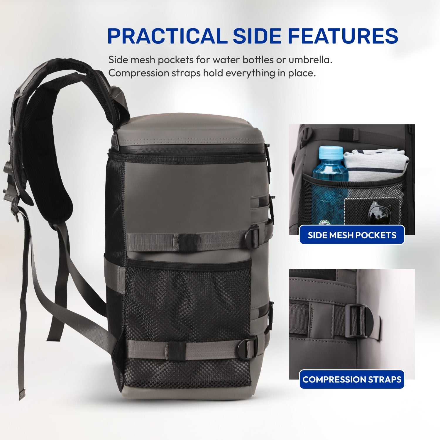 Aerolite Waterproof Backpack – Ryanair & Wizz Air Free Underseat Size 40×20×25 cm, 20L Cabin Rucksack with 14″ Laptop Sleeve, Multiple Pockets & Travel Essentials – Dark Green