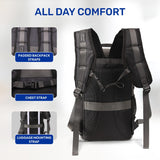 Aerolite Waterproof Backpack – Ryanair & Wizz Air Free Underseat Size 40×20×25 cm, 20L Cabin Rucksack with 14″ Laptop Sleeve, Multiple Pockets & Travel Essentials – Dark Green