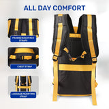 Aerolite Waterproof Backpack – Ryanair & Wizz Air Free Underseat Size 40×20×25 cm, 20L Cabin Rucksack with 14″ Laptop Sleeve, Multiple Pockets & Travel Essentials – Mango