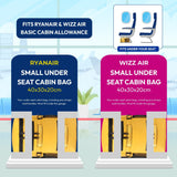 Aerolite Waterproof Backpack – Ryanair & Wizz Air Free Underseat Size 40×20×25 cm, 20L Cabin Rucksack with 14″ Laptop Sleeve, Multiple Pockets & Travel Essentials – Mango