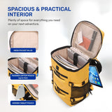 Aerolite Waterproof Backpack – Ryanair & Wizz Air Free Underseat Size 40×20×25 cm, 20L Cabin Rucksack with 14″ Laptop Sleeve, Multiple Pockets & Travel Essentials – Mango