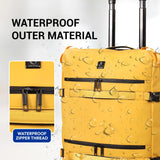 Aerolite Waterproof Trolley Cabin Bag, Ryanair Priority Max Size 55x40×20 cm, 44L Carry-On with 17" Laptop Sleeve, TSA Lock & 2 Wheels – Mango