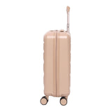 Aerolite Expandable 55x40x20cm to 55x40x23cm Ryanair Priority, Wizz Air Priority, Lufthansa Max Size Lightweight Hard Shell Carry On Hand Cabin Luggage Suitcase with 4 dual spinner wheels (BEIGE)