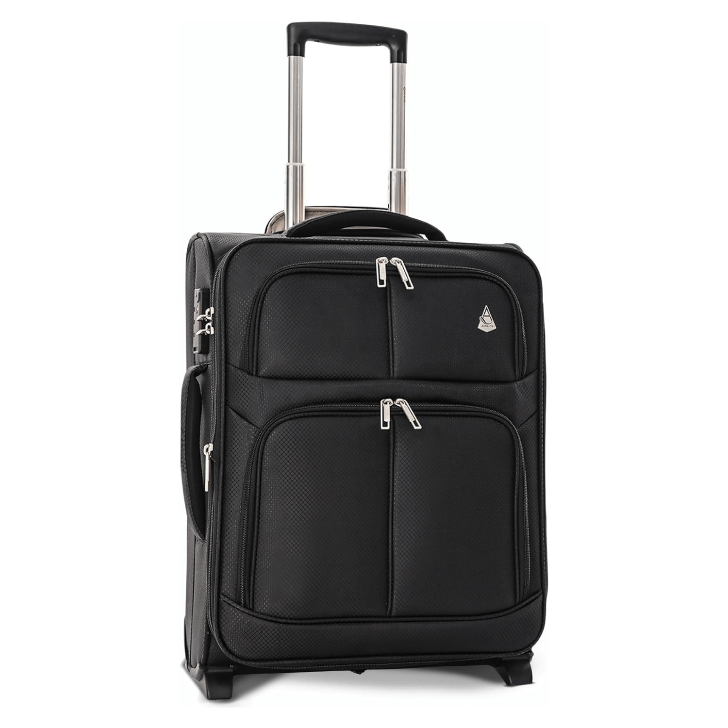 Aerolite (55x40x20cm) Lightweight Cabin Hand Luggage 2 Wheels, Maximum Possible Allowance For Ryanair - Packed Direct UK