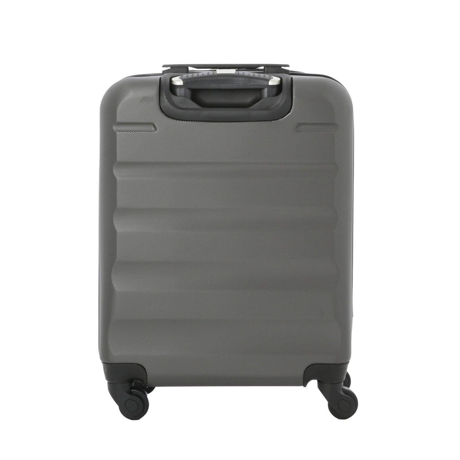 Aerolite (55x40x20cm) Lightweight Hard Shell Cabin Hand Luggage and (35x20x20cm) Black Holdall | 4 Wheels - Packed Direct UK