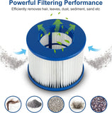 Aqua Spirit 2 Pack Hot Tub Replacement Antibacterial Filter Cartridges for Hot Tub Cleaning and Maintenance - Packed Direct UK