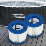 Aqua Spirit 2 Pack Hot Tub Replacement Antibacterial Filter Cartridges for Hot Tub Cleaning and Maintenance - Packed Direct UK