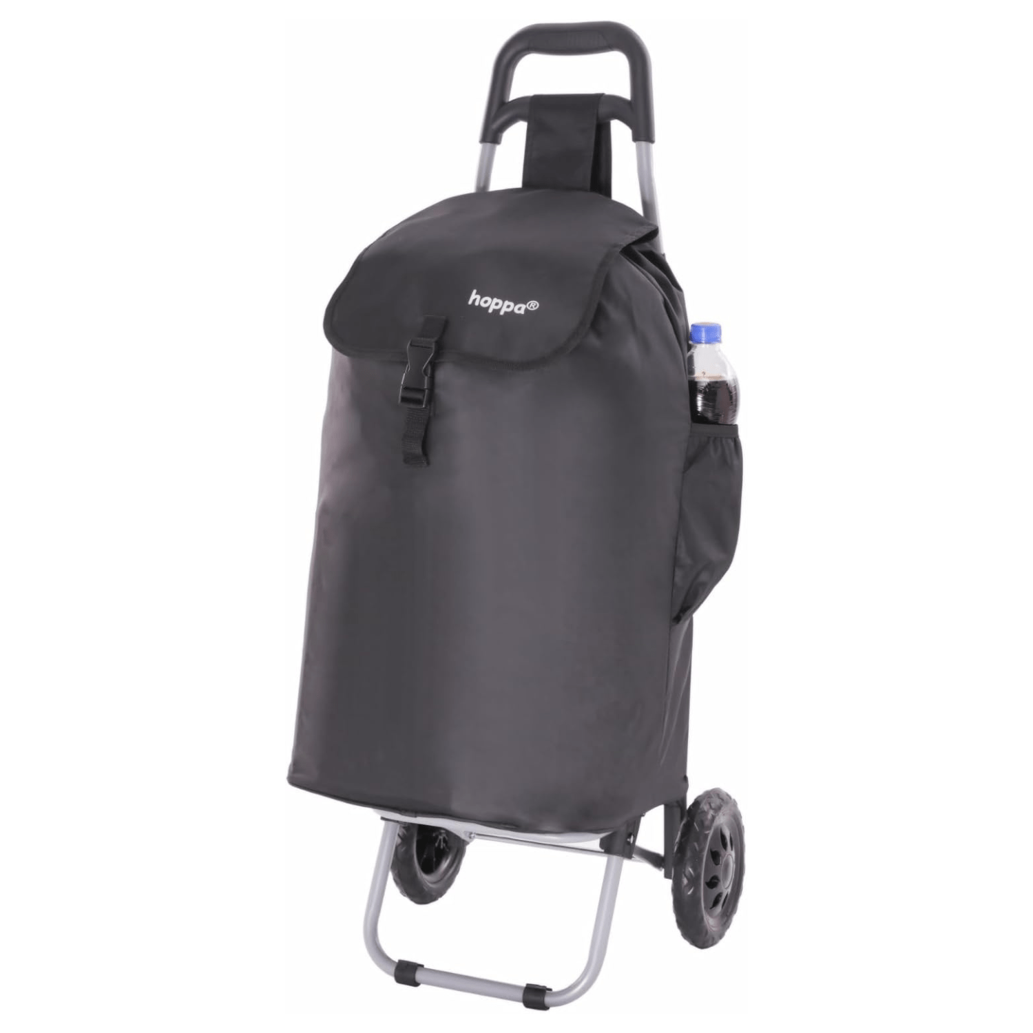 Hoppa 57Ltr Lightweight Shopping Trolley 2024 model, Hard Wearing & Foldaway Push/Pull Cart for Easy Storage With 1 Year Guarantee - Packed Direct UK