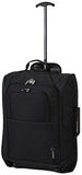 5 Cities The Valencia Collection Hand Luggage, 42 Liters, Plain Black Set of 2