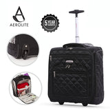Aerolite 45x36x20cm Easyjet Maximum Carry On Cabin Under Seat Trolley Hand Luggage With High Mileage Wheels & SBS Zips, Latest 2025 Model, 5 Years Warranty