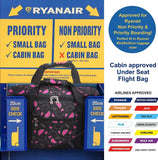 5 Cities (40x20x25cm) Ryanair Approved Hand Luggage Holdall Flight Bag, Under Seat Cabin Holdall – Take The Max On Board