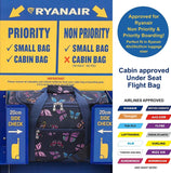 5 Cities (40x20x25cm) Ryanair Approved Hand Luggage Holdall Flight Bag, Under Seat Cabin Holdall – Take The Max On Board