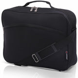 5 CITIES 40x30x10 New and Improved 2025 British Airways, Virgin Atlantic, EasyJet Holdall Cabin Luggage Under Seat Flight Bag, Black