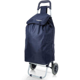 Hoppa Lightweight Shopping Trolley Folding 2 Wheel Large Capacity Shopper (Navy 140)