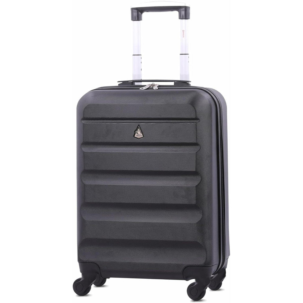 Aerolite 55x38x20cm Emirates Max Size Hard Shell Carry On Hand Cabin USB International Ltd
