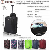 5 Cities (55x35x20cm) Lightweight Cabin Hand Luggage