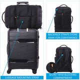 Aerolite (55x35x20cm) 3 in 1 Cabin Luggage Laptop Backpack, Approved for Ryanair, EasyJet, British Airways, Delta, Flybe, Lufthansa, Norwegian, Jet2, KLM, Wizz Air and Virgin Atlantic - Aerolite UK