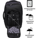 5-Cities Ryanair Maximum (40x20x25cm) New and Improved 2025 Underseat Cabin Luggage Backpack/Rucksack, 2 Years Warranty, Black
