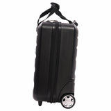 Aerolite 40x20x25cm Ryanair Approved Cabin Bag – Lightweight 2-Wheel Hard Shell Underseat Luggage with TSA Lock – Eco-Friendly Interior – Black