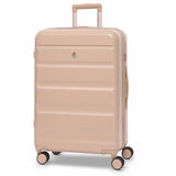 Aerolite 4-Piece ABS Lightweight Luggage Set – Expandable Cabin, Medium, Large & XL Hard Shell Suitcases with Spinner Wheels & TSA Lock – Beige