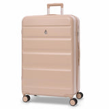 Aerolite 4-Piece ABS Lightweight Luggage Set – Expandable Cabin, Medium, Large & XL Hard Shell Suitcases with Spinner Wheels & TSA Lock – Beige