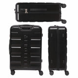 Aerolite 4-Piece ABS Lightweight Luggage Set – Expandable Cabin, Medium, Large & XL Hard Shell Suitcases with Spinner Wheels & TSA Lock – Black